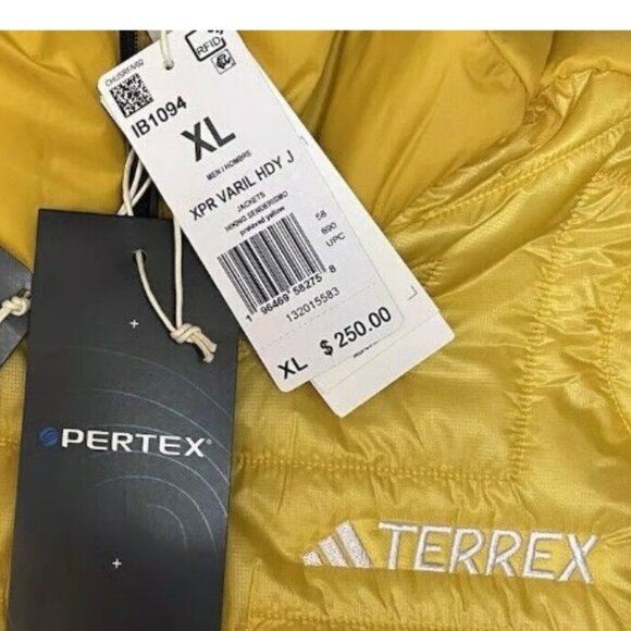 New Adidas Terrex Xperior Varilite PrimaLoft Men’s‎ Hooded Jacket SizeXL - Picture 4 of 8